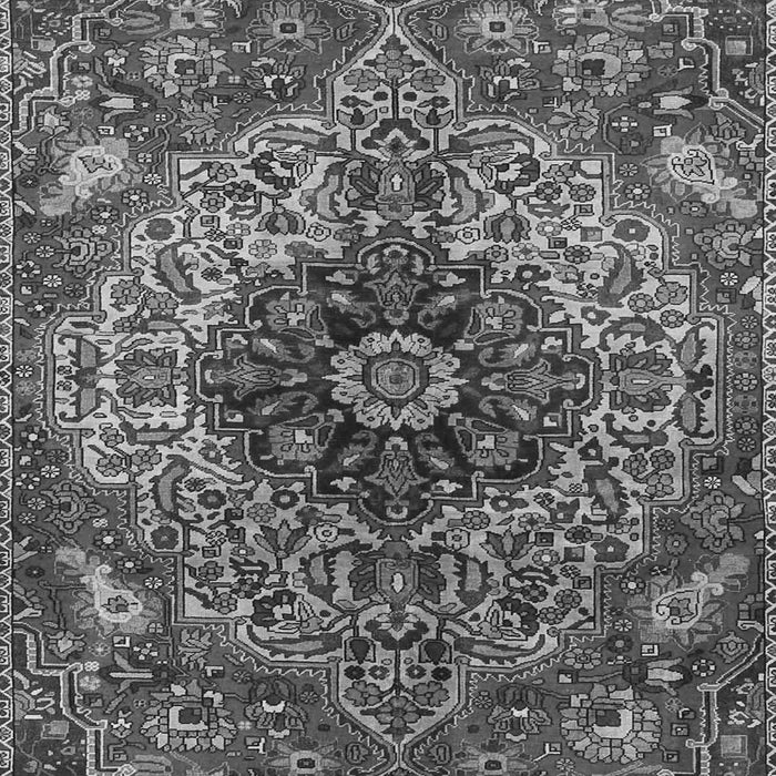 Medallion Gray Traditional Rug, tr4125gry