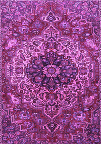 Medallion Purple Traditional Rug, tr4125pur