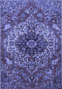 Medallion Blue Traditional Rug, tr4125blu