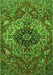 Medallion Green Traditional Rug, tr4125grn