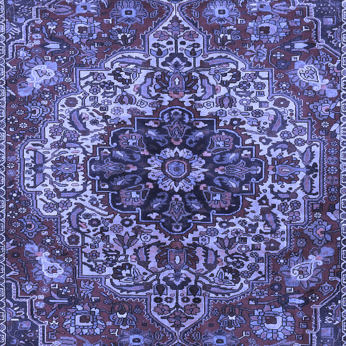 Medallion Blue Traditional Rug, tr4125blu