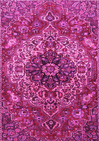 Medallion Pink Traditional Rug, tr4125pnk