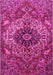 Medallion Pink Traditional Rug, tr4125pnk