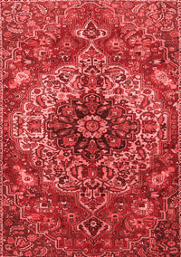 Medallion Red Traditional Rug, tr4125red