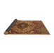 Sideview of Medallion Brown Traditional Rug, tr4125brn