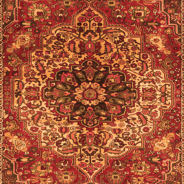 Medallion Orange Traditional Rug, tr4125org