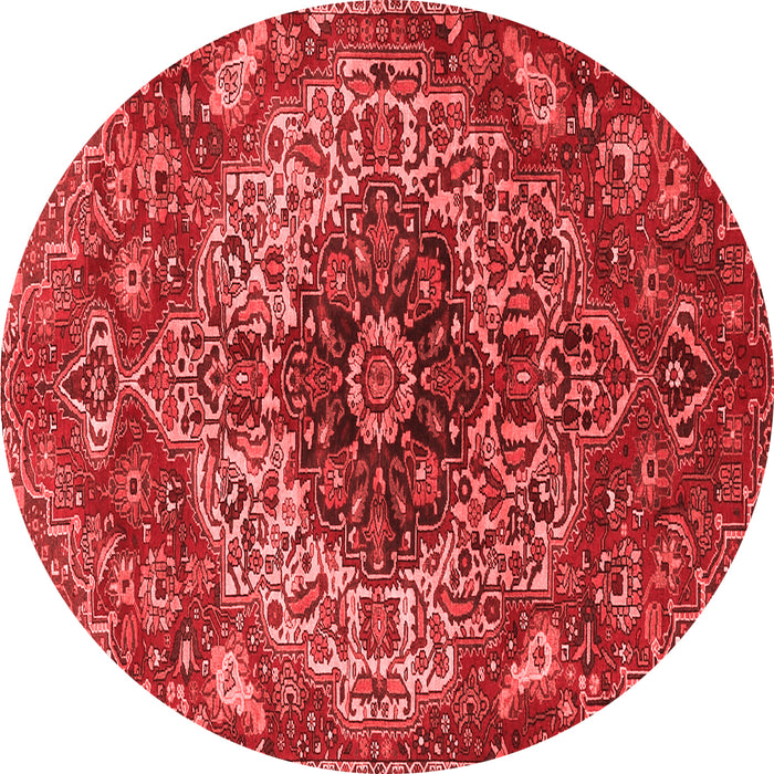 Medallion Red Traditional Rug, tr4125red