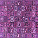 Square Persian Purple Traditional Rug, tr4126pur
