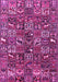 Machine Washable Persian Pink Traditional Rug, wshtr4126pnk