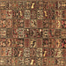 Square Machine Washable Persian Brown Traditional Rug, wshtr4126brn