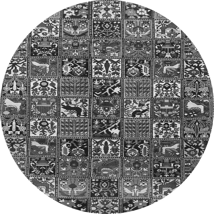 Square Persian Gray Traditional Rug, tr4126gry