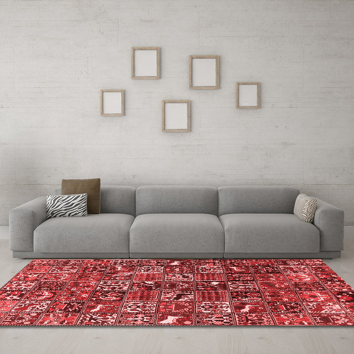 Traditional Red Washable Rugs
