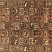 Square Persian Brown Traditional Rug, tr4126brn