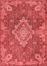 Medallion Red Traditional Rug, tr4127red