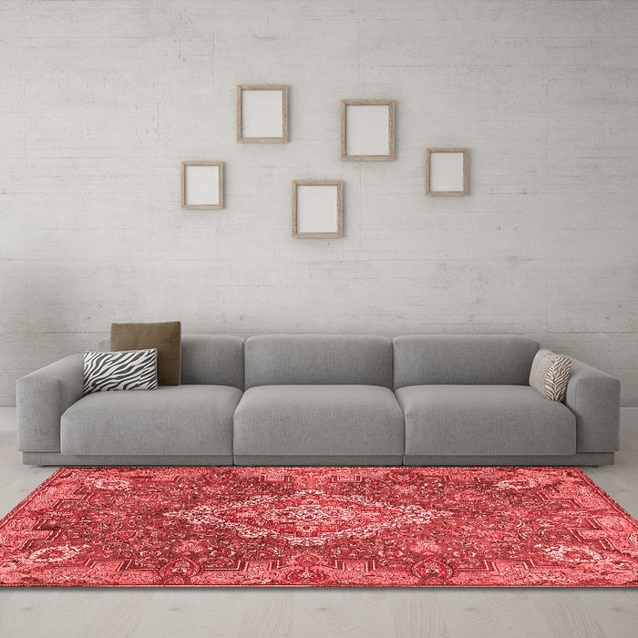 Traditional Red Washable Rugs