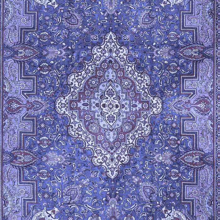 Medallion Blue Traditional Rug, tr4127blu