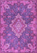 Medallion Purple Traditional Rug, tr4127pur