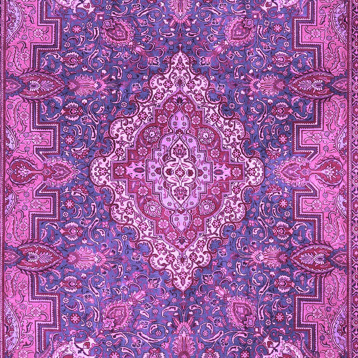 Medallion Purple Traditional Rug, tr4127pur