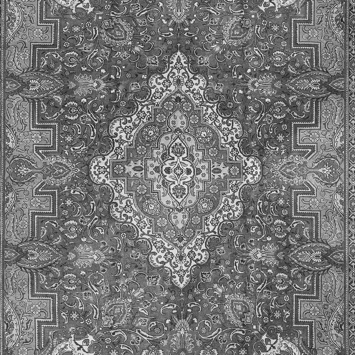 Medallion Gray Traditional Rug, tr4127gry