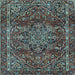 Square Persian Light Blue Traditional Rug, tr4128lblu