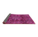 Sideview of Persian Pink Traditional Rug, tr4128pnk