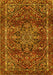 Machine Washable Persian Yellow Traditional Rug, wshtr4128yw