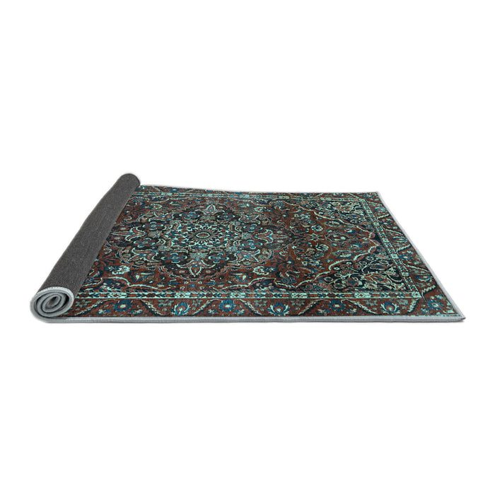 Sideview of Persian Light Blue Traditional Rug, tr4128lblu