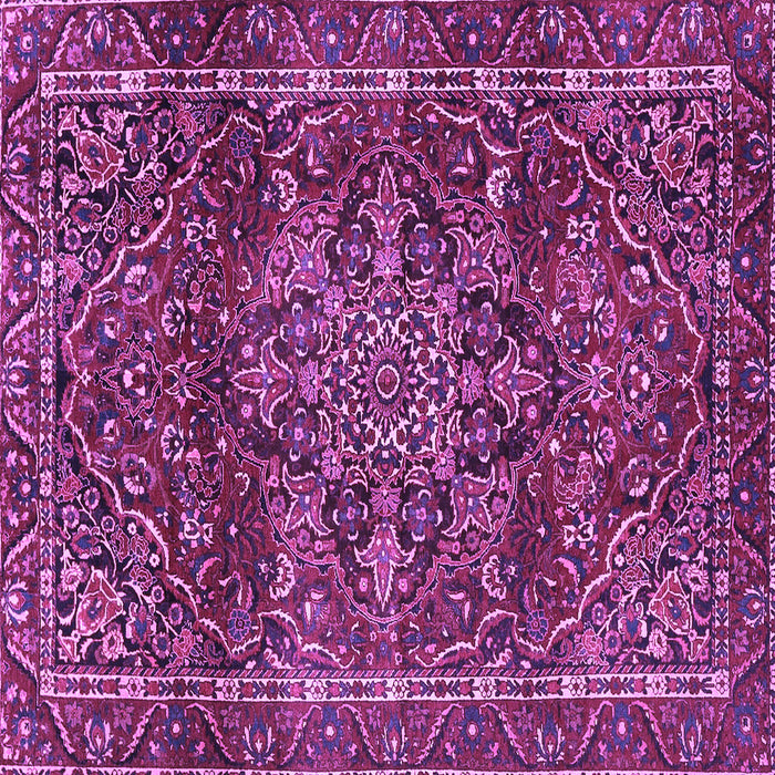 Square Persian Purple Traditional Rug, tr4128pur