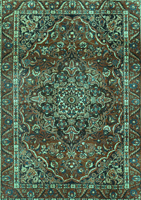 Persian Turquoise Traditional Rug, tr4128turq