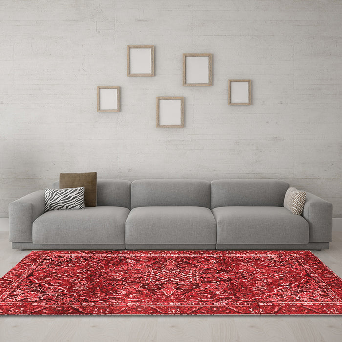 Traditional Red Washable Rugs
