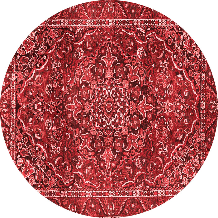Machine Washable Persian Red Traditional Rug, wshtr4128red