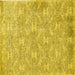 Square Machine Washable Persian Yellow Traditional Rug, wshtr4129yw