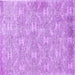 Square Machine Washable Persian Purple Traditional Area Rugs, wshtr4129pur