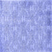 Square Machine Washable Persian Blue Traditional Rug, wshtr4129blu