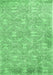 Machine Washable Persian Emerald Green Traditional Area Rugs, wshtr4129emgrn