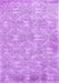Machine Washable Persian Purple Traditional Area Rugs, wshtr4129pur
