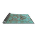 Sideview of Persian Light Blue Traditional Rug, tr412lblu