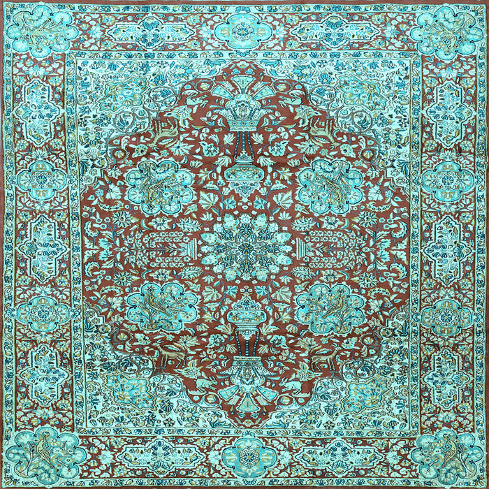 Square Persian Light Blue Traditional Rug, tr412lblu