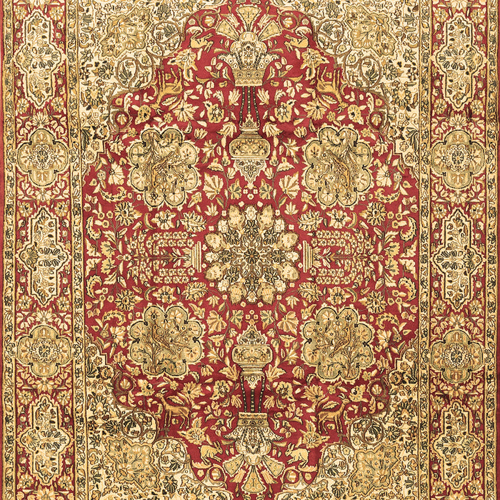 Machine Washable Persian Brown Traditional Rug, wshtr412brn