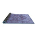 Sideview of Persian Blue Traditional Rug, tr412blu