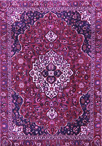 Medallion Purple Traditional Rug, tr4130pur