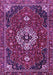 Medallion Purple Traditional Rug, tr4130pur