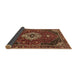 Sideview of Medallion Brown Traditional Rug, tr4130brn