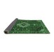 Sideview of Medallion Emerald Green Traditional Rug, tr4130emgrn