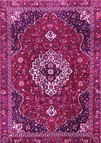 Medallion Pink Traditional Rug, tr4130pnk