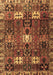 Machine Washable Persian Brown Traditional Rug, wshtr4131brn