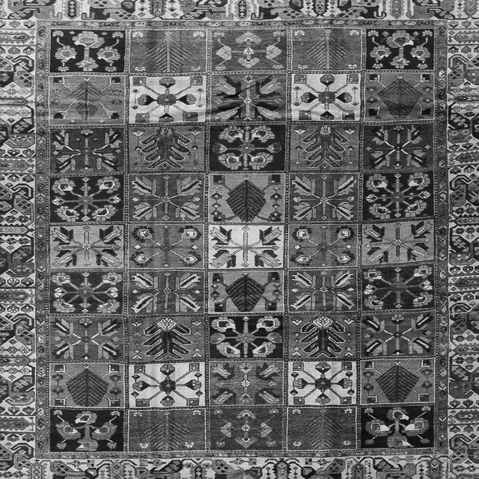 Serging Thickness of Persian Gray Traditional Rug, tr4131gry
