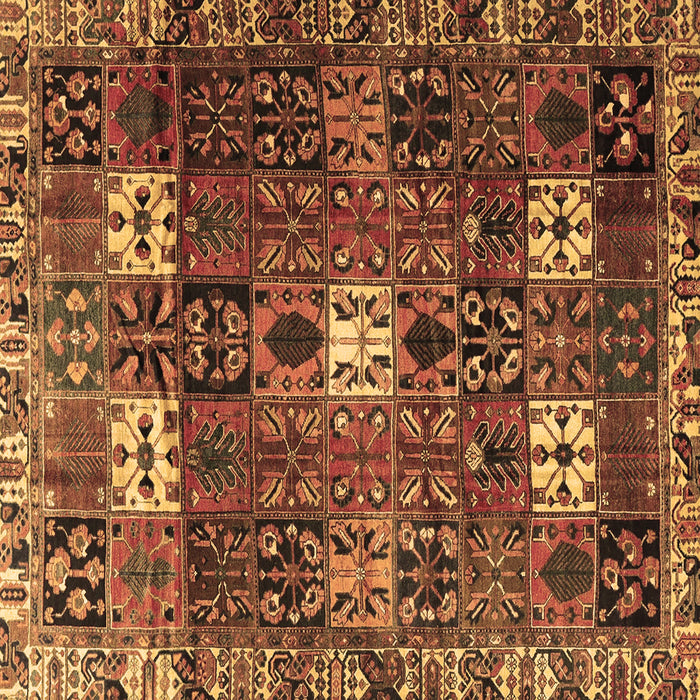 Square Persian Brown Traditional Rug, tr4131brn
