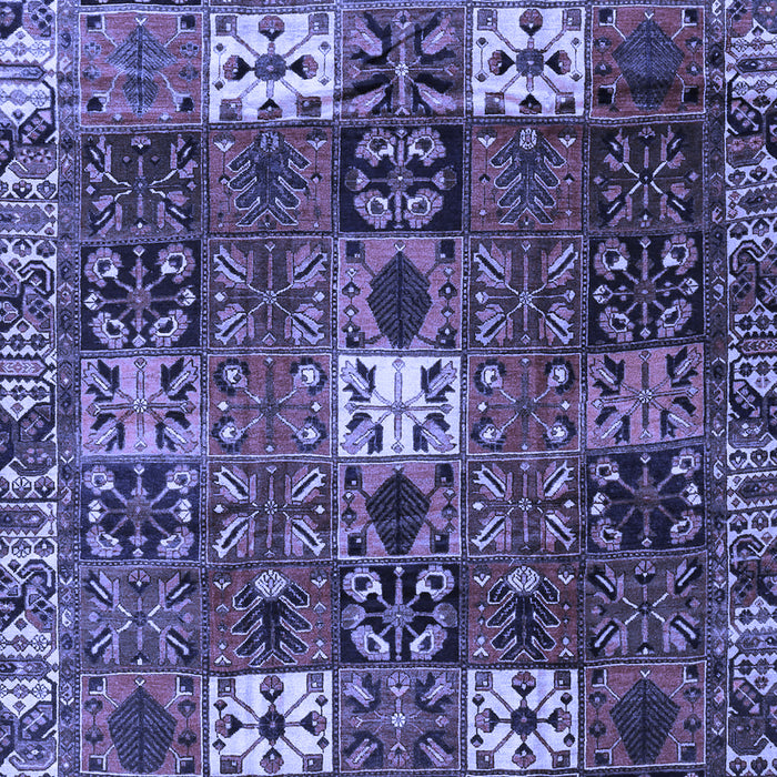 Machine Washable Persian Blue Traditional Rug, wshtr4131blu
