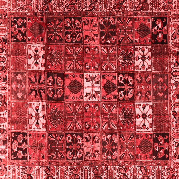 Machine Washable Persian Red Traditional Rug, wshtr4131red